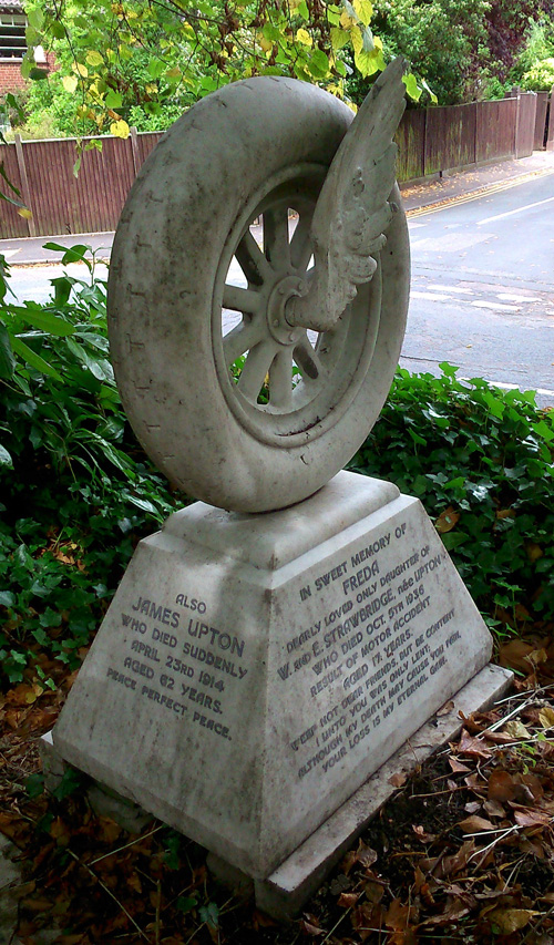 Freda Strawbridge's unusual memorial at Harborne St. Peter's