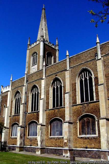 The large church of Harwich St Nicholas