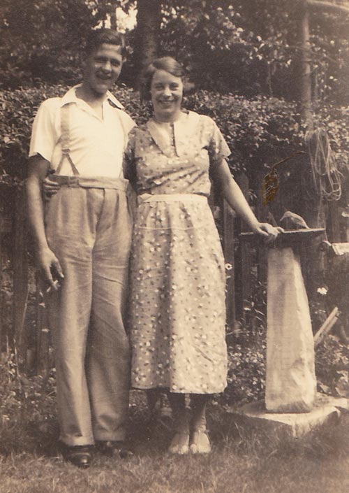 Freda Strawbridge with her boyfriend.