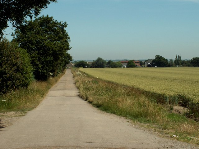 Approach to Lower Barn Farm, Beaumont. From Wikimedia Commons. By Robert Edwards.